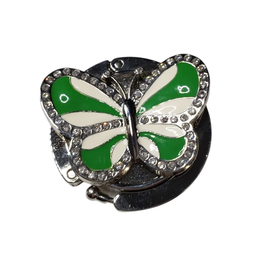 🔷️Purse Hangers Hooks Green Butterfly Fashion Shoe - Picture 5 of 6